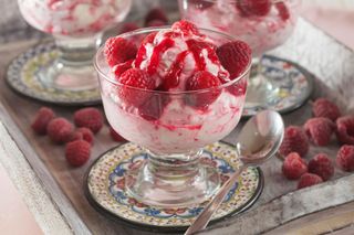 Raspberry fool — how can you go wrong?