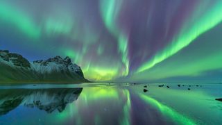 Northern lights (aurora borealis) in Iceland