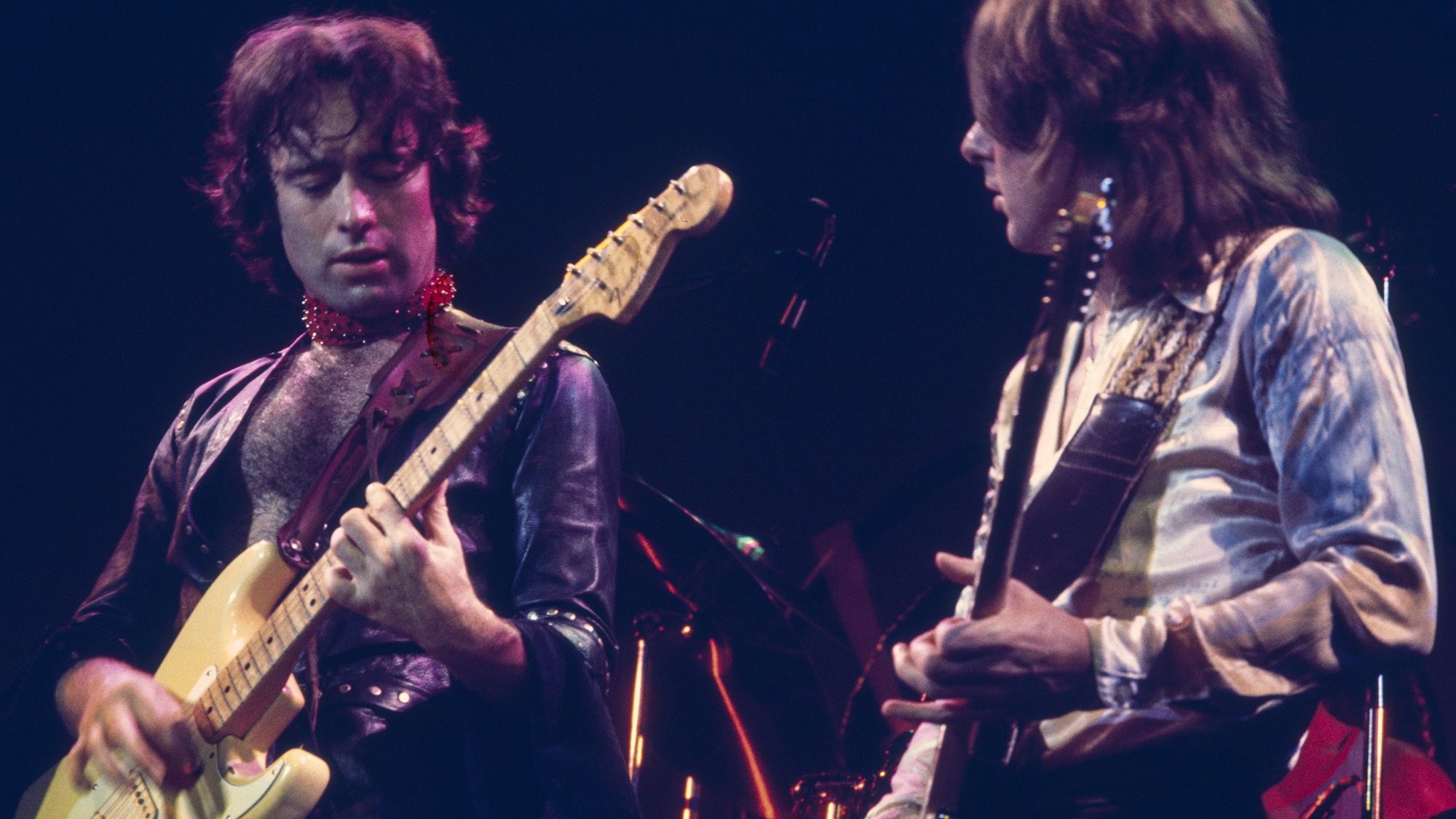Watal Asanuma/Shinko Music/Getty Images) Singer Paul Rodgers and guitarist Mick Ralphs of English super-group Bad Company perform on stage at Earl&#039;s Court in London, July 1977