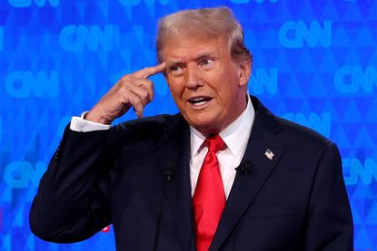 Donald Trump at first presidential debate in Atlanta, GA