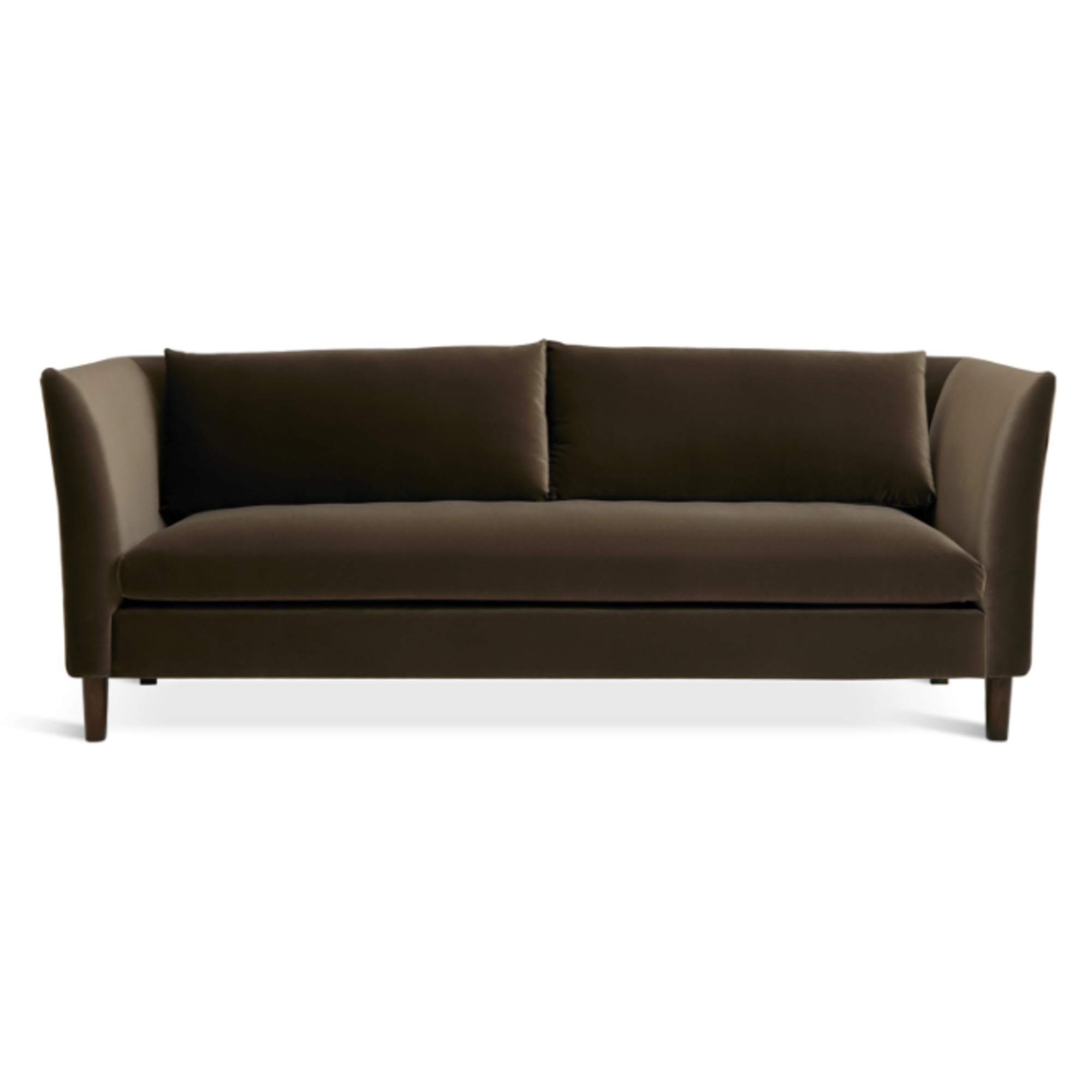 Habitat Hawley Velvet 3 Seater Sofa - Brown