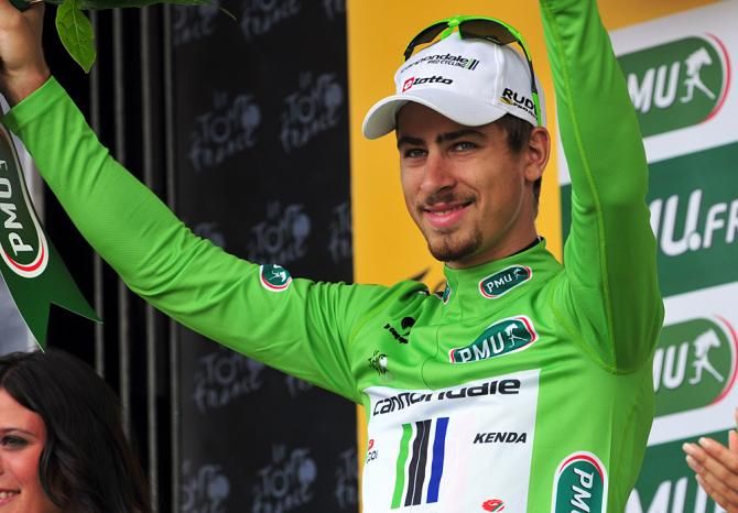 Peter Sagan (Cannondale) still in the green jersey