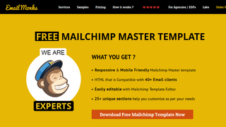 newsletter templates: Email Monks MailChimp Master Template