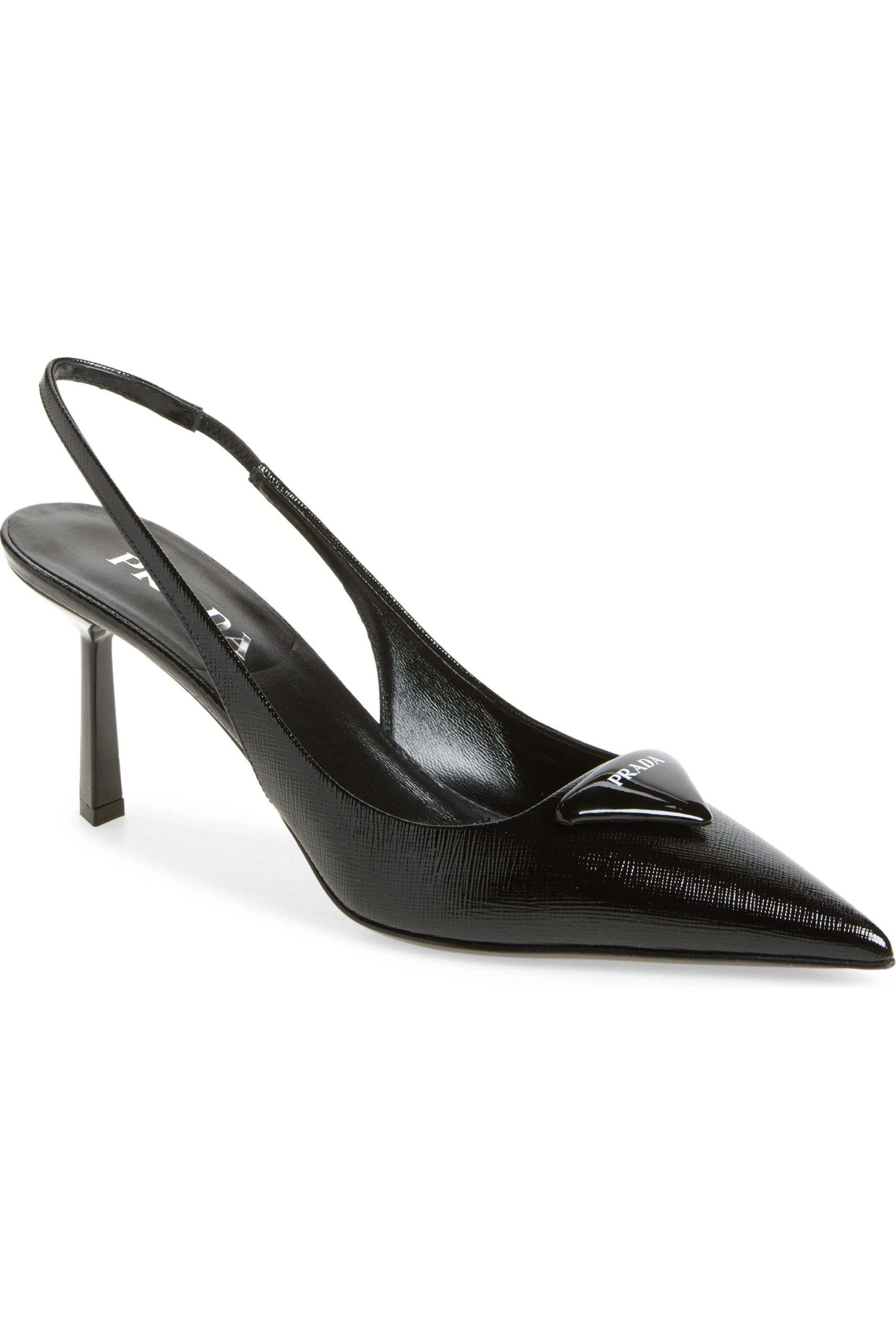 Prada, Modellerie Pointed Toe Slingback Pump