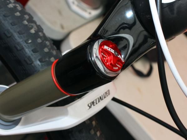 The standard RockShox Reba Motion Control damper is swapped out in favor of Specialized's own inertia valve design.