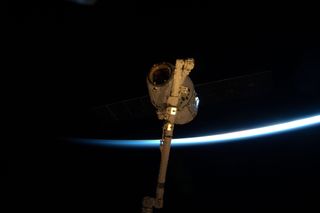 Dragon Spacecraft Berthing ISS