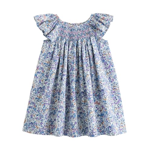 Simplee Kids Baby Girls Summer Casual Dresses Toddler Floral Print Sundress Princess Dress for 2t