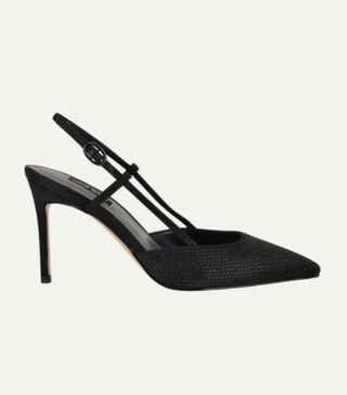 Image of black slingback heels