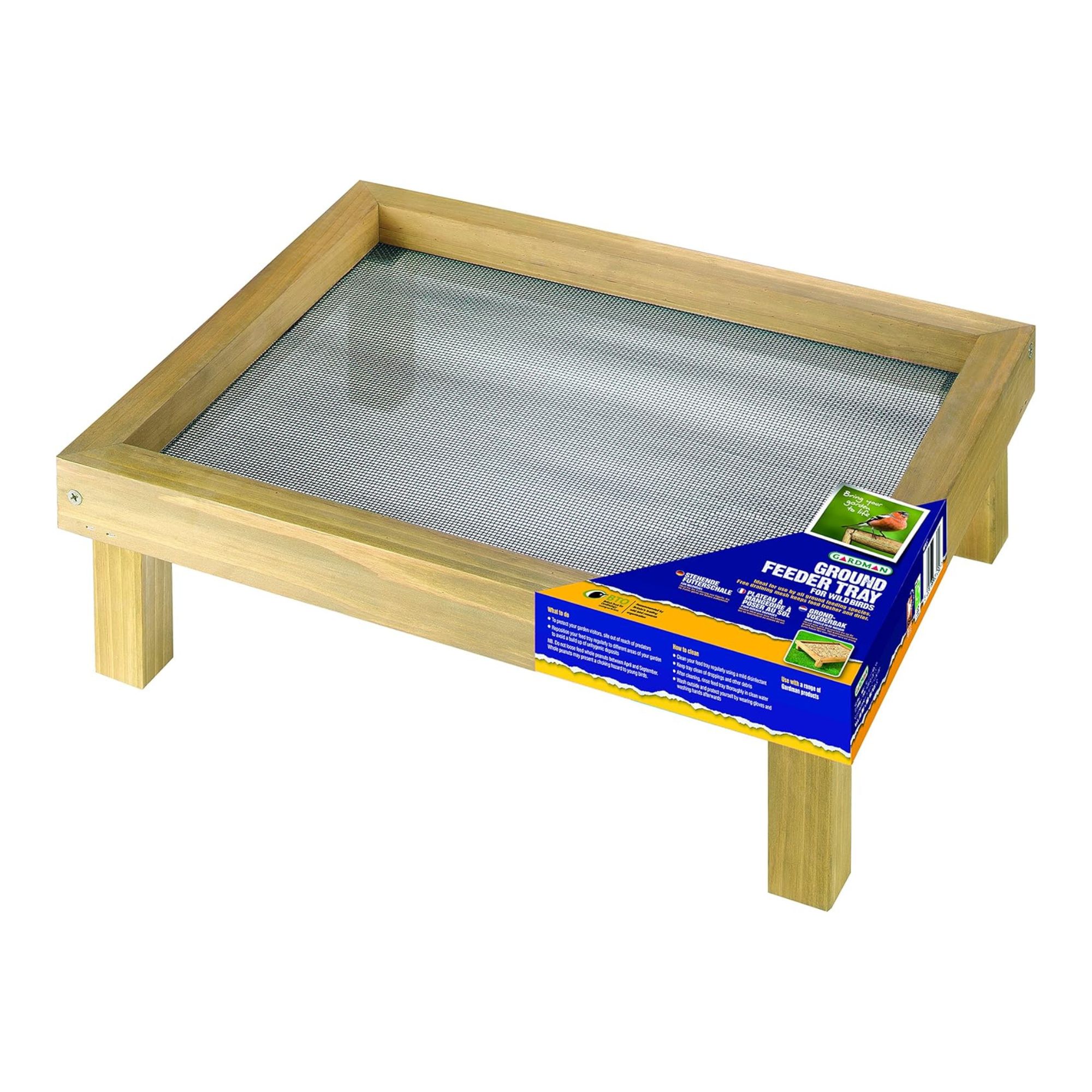 Gardman Wooden Ground Wild Bird Feeder Tray