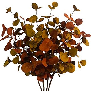 A set of fax brown leaf foliage for vases