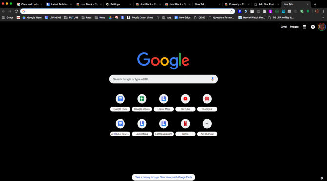 how to turn chrome into dark mode in laptop