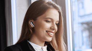Earfun Air Pro 3 wireless earbuds in use