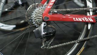 The main body of the derailleur is alloy