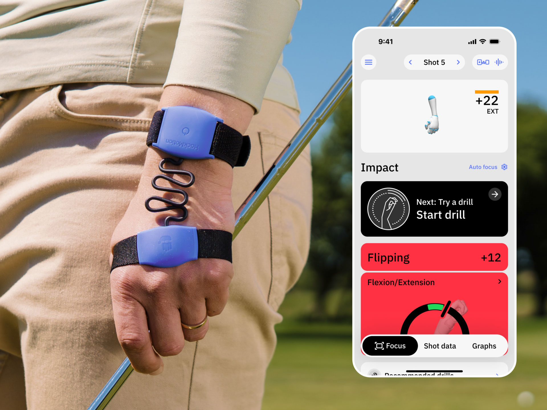 HackMotion analyses your swing and gives you the information you need to improve