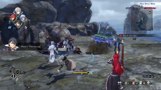 Van leads combat near the sea in The Legend of Heroes: Trails Through Daybreak 2