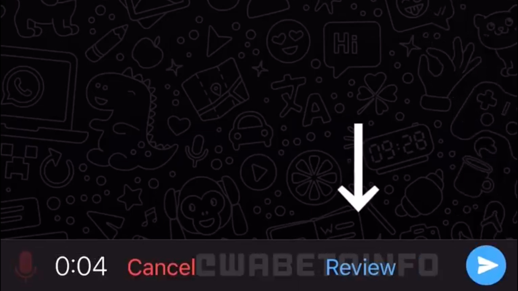 whatsapp voice text review feature