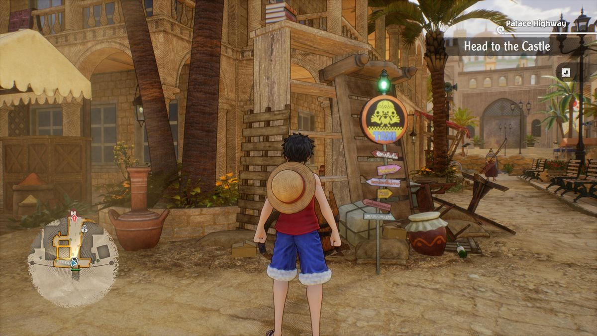 One Piece Odyssey fast travel - a Yoisa sign