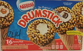 An image of one of the recalled Drumstick ice cream cone products.