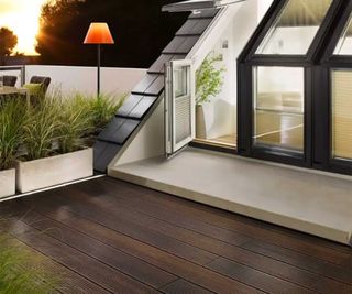 rooflight loft conversion with balcony