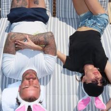 Victoria and David Beckham celebrate Easter on a yacht.