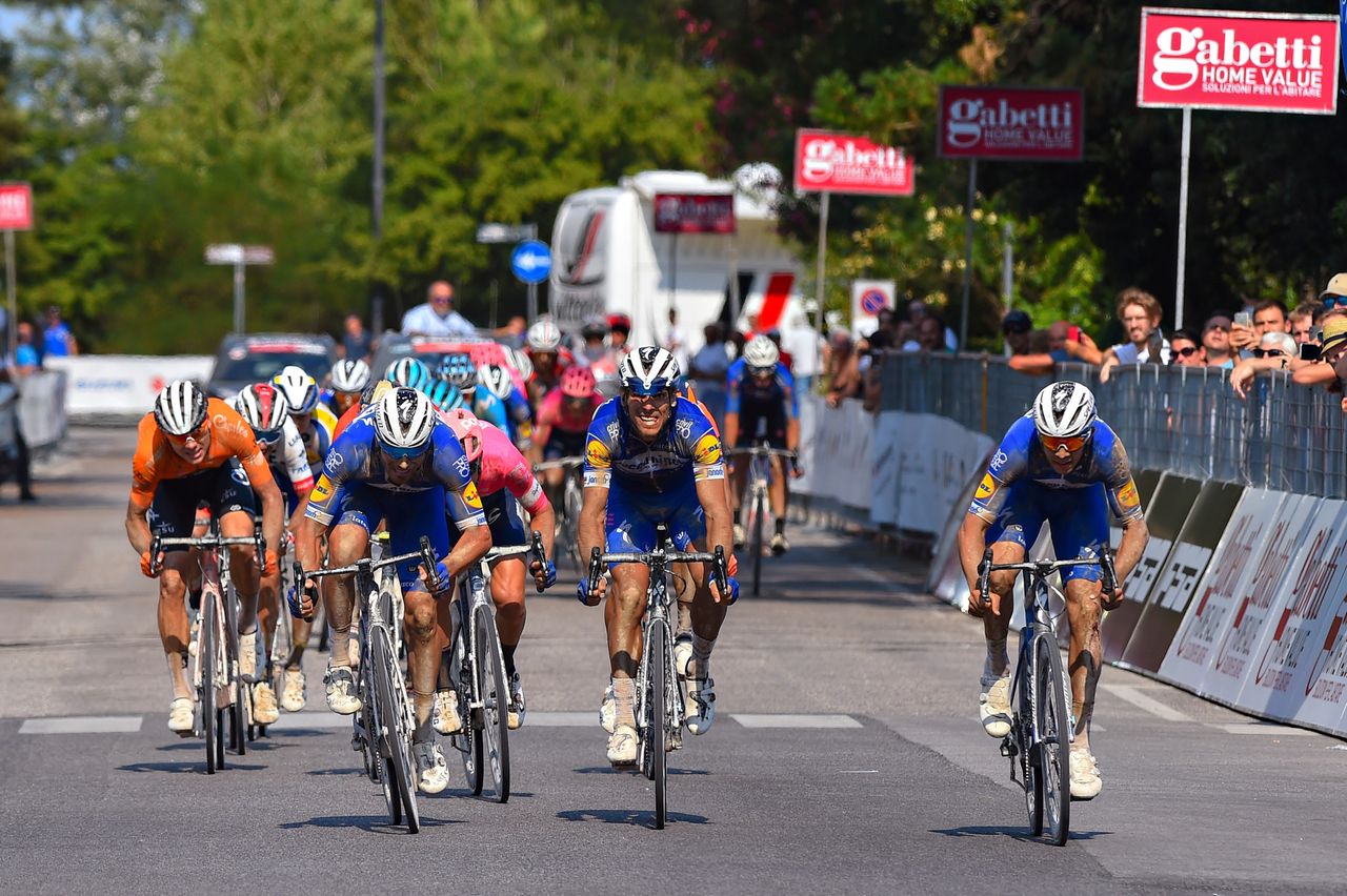 Alvaro Hodeg, Florian Senechal and Philippe Gilbert took the top three spots