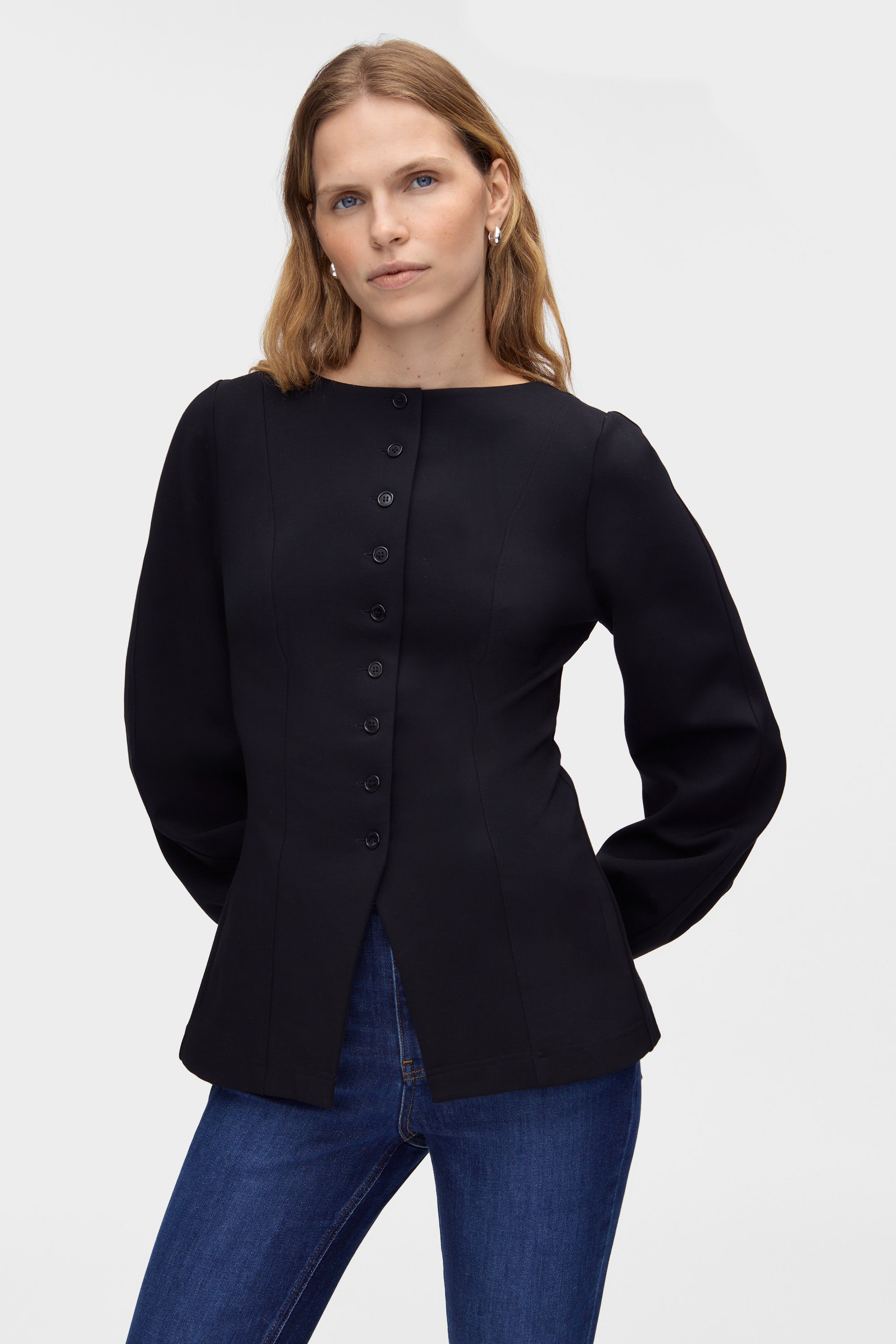 Bonnie Ponte Waisted Blazer