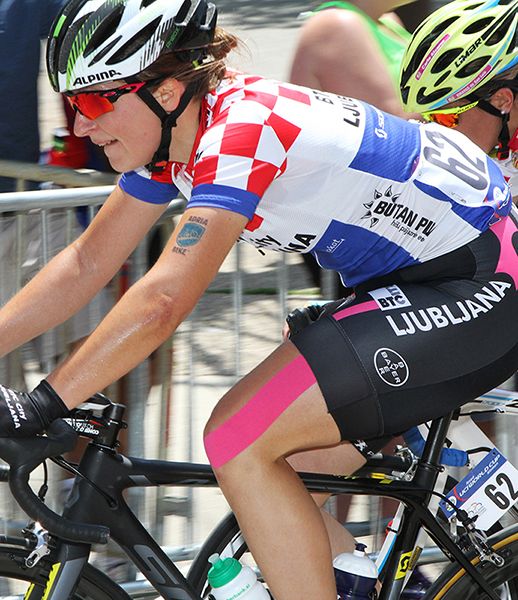 Croatian National Champion, Mia Radotic (BTC City Ljubljana) keeps the pace