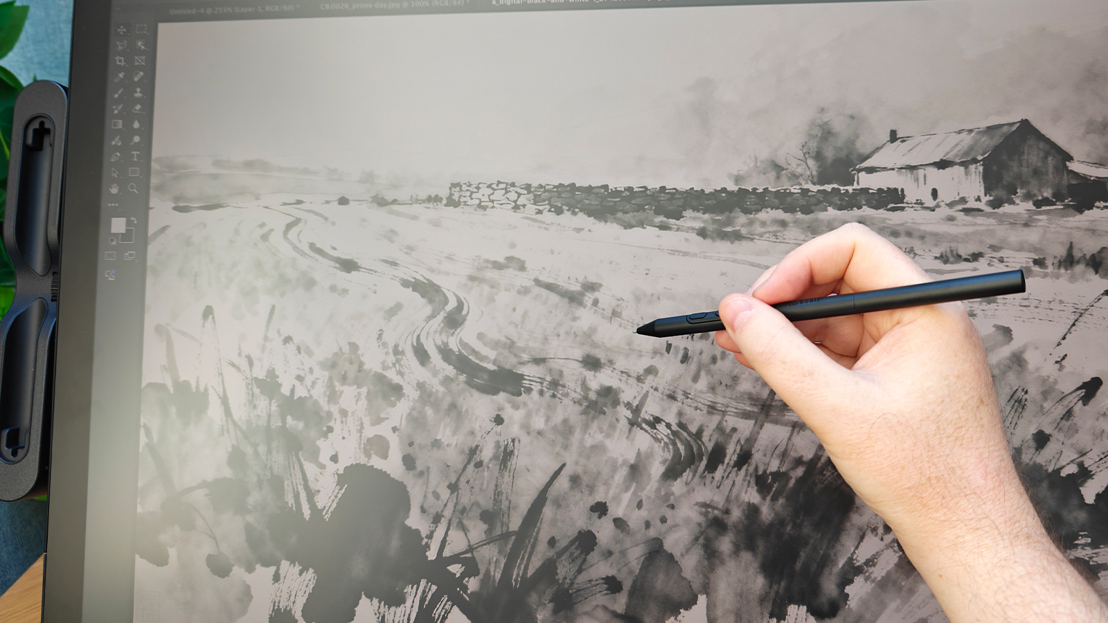 A large drawing tablet