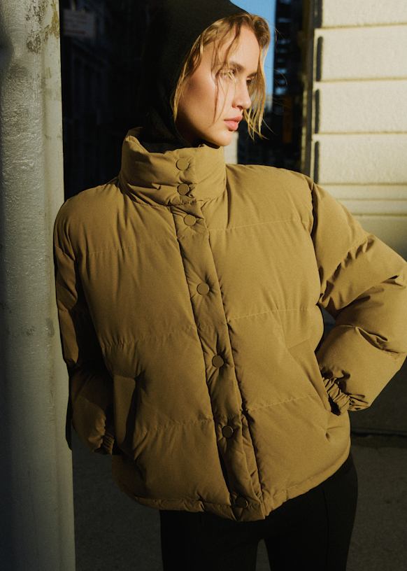Rachel Coat - Olive - Polyester - S&amp;eacute;zane
