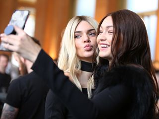 Kendall Jenner And Gigi Hadid At Paris Fashion Week