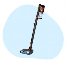 Three of the best cordless vacuum cleaners on Ideal Home style background