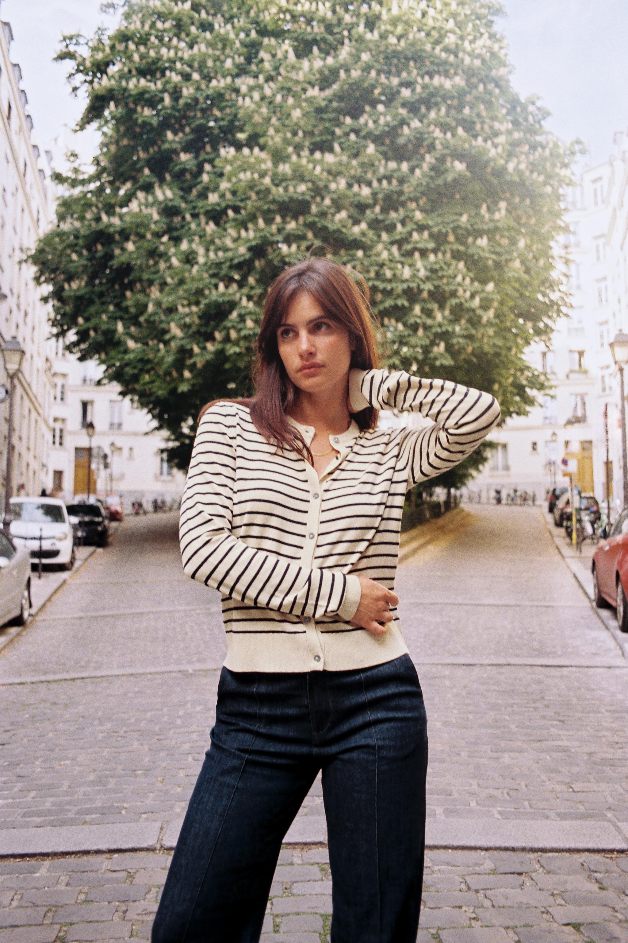 Striped Knit Cardigan