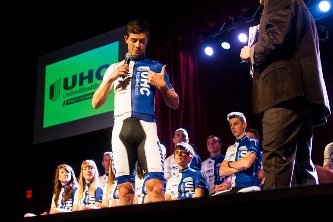 Kiel Reijnen thanks the teams sponsors