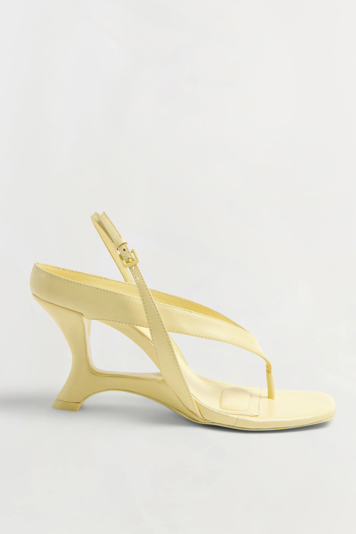 Simkhai Darya Leather Wedge Thong Sandal