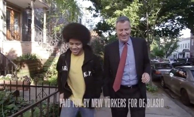 de Blasio and son