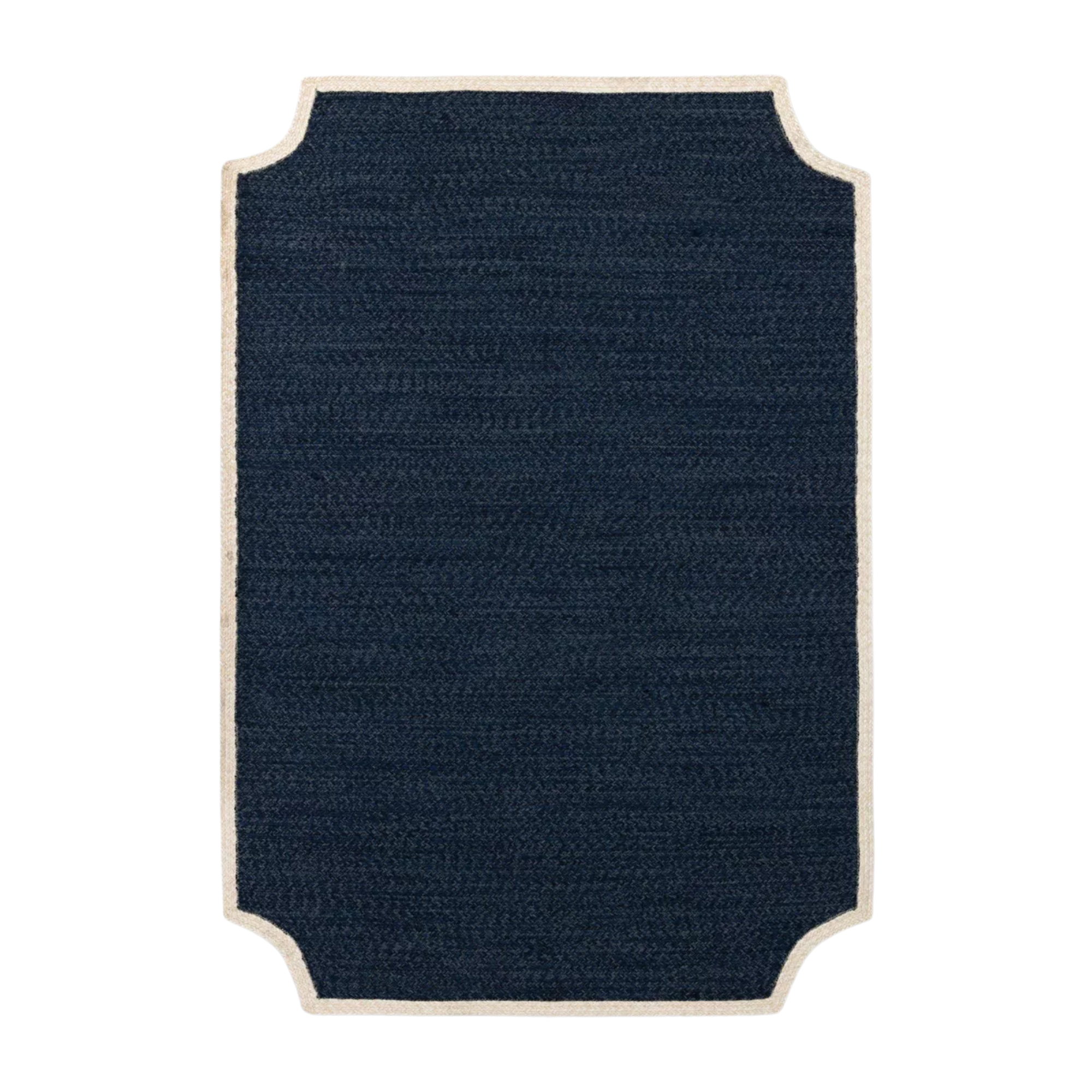 a blue outdoor rug