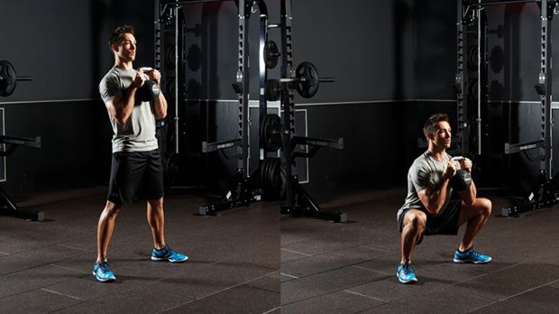 Kettlebell goblet squat