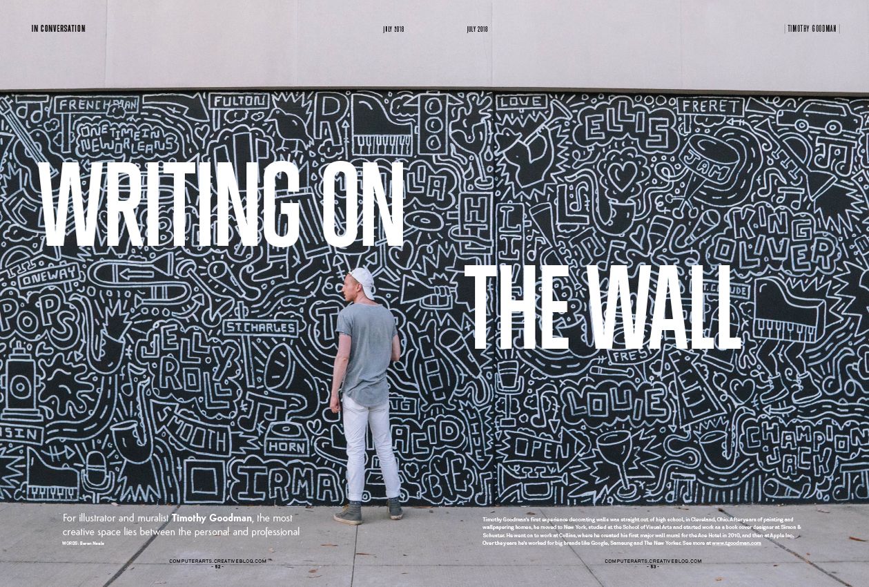 Timothy Goodman shares how he creates work that connects with people