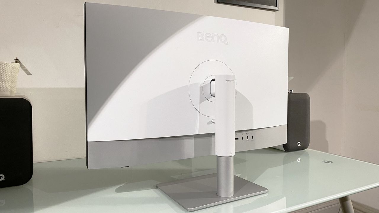 BenQ PD3226G monitor during our review process