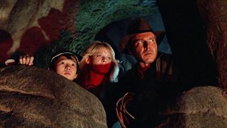 Ke Huy Quan, Kate Capshaw and Harrison Ford in Indiana Jones and the Temple of Doom