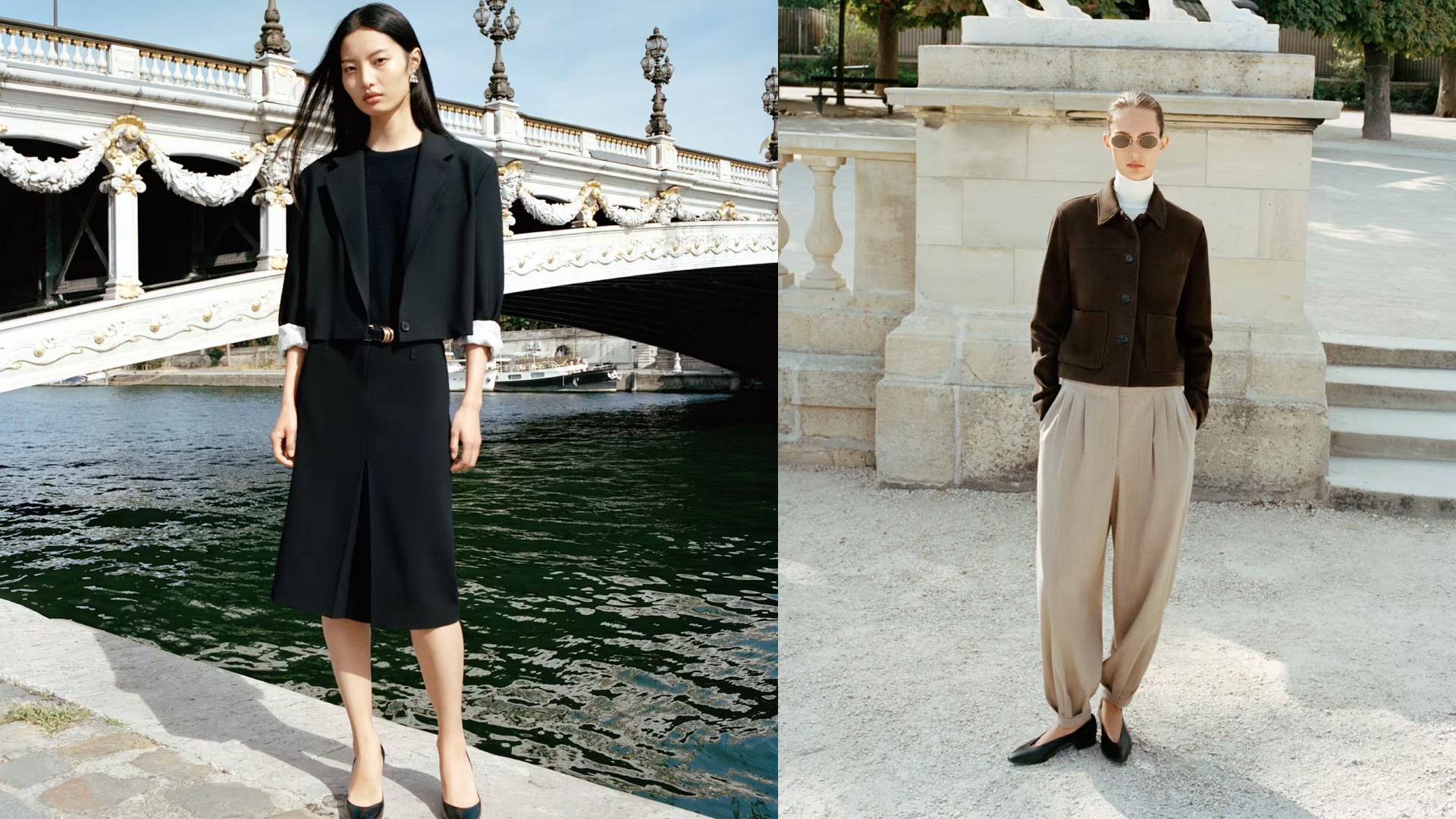 Aritzia campaign imagery of models