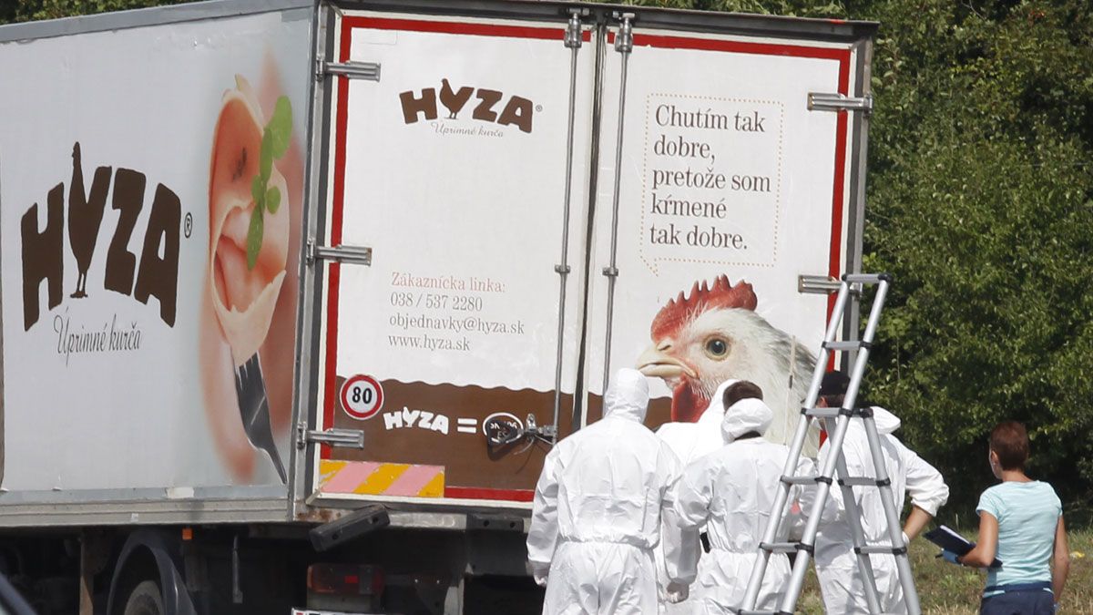 Migrant crisis lorry