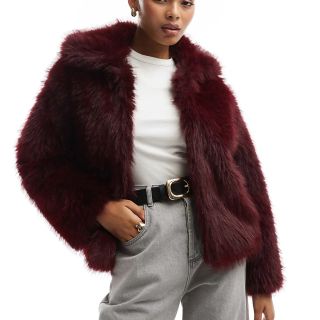 ASOS fur coat