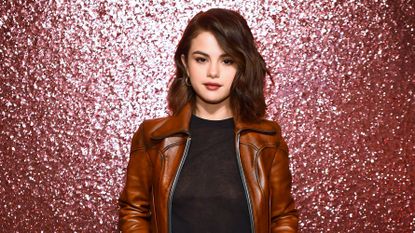 Leather, Hair, Face, Leather jacket, Clothing, Red, Beauty, Jacket, Skin, Brown, 