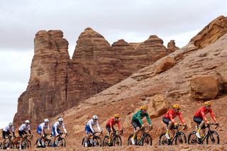 Uno-X riders at the AlUla Tour 2024
