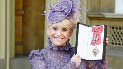 Dame Barbara Windsor: Television star Barbara Windsor after she was made a Dame Commander of the order of the British Empire by Queen Elizabeth II during an Investiture ceremony at Buckingham Palace, London.