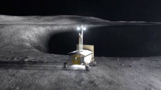 A government-sponsored, private-sector resource robot could characterize and map ice and other substances in almost permanently shadowed areas of the moon.