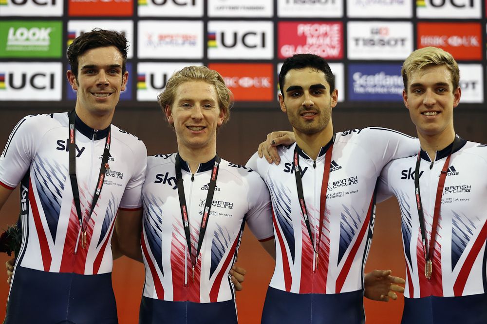 Andrew Tennant, Mark Stewart; Kian Emadi-Coffin and Oliver Woods of Great Britain
