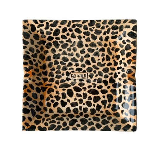 Maison Flaneur, "Go Wild" Leopard Print Tray