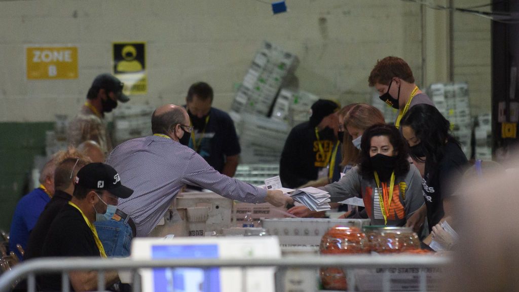 People count ballots in Allegheny County.